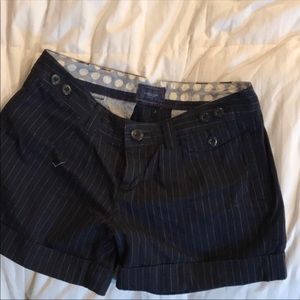 American Eagle Pin Stripe Navy Shorts